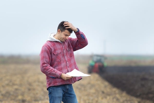 farmer documents worried