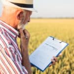 farmer survey field grain