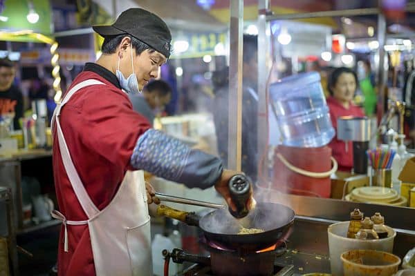 China chef cooking