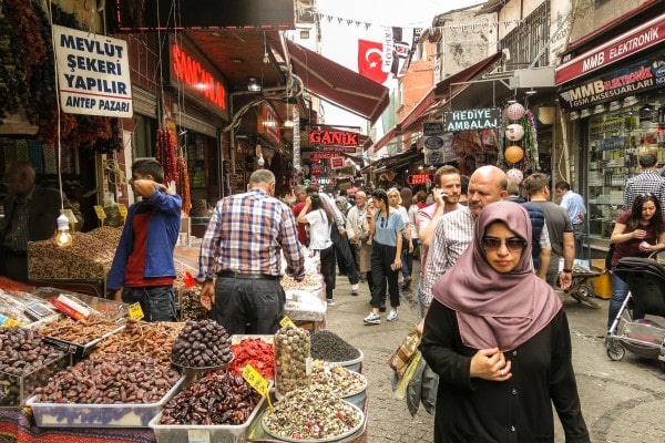 market turkey dried fruits people