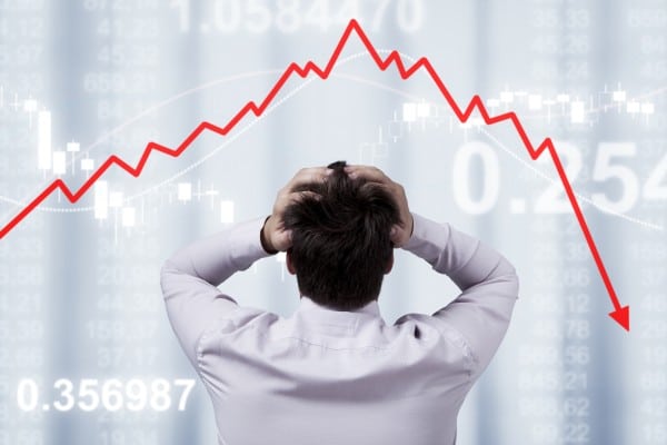 price chart trader down decrease desperate