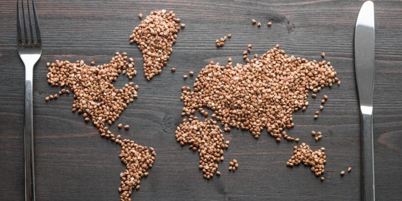 Grain markets global map