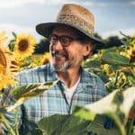 sunflower farmer field