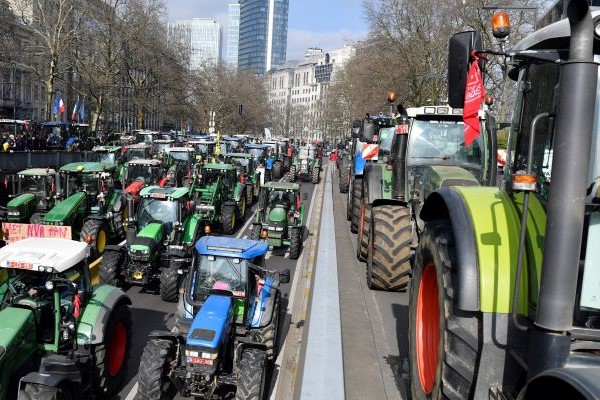 Belgian farmers tractor