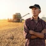 harvest grain farmer
