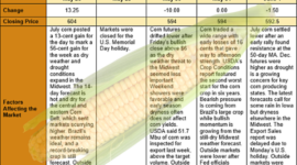 July Corn Futures - Weather Risk Trading