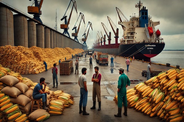 Brazilian Corn Exports Drop Amid Low Port Prices and Market Delays