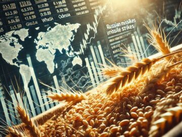 Russian Missile Strikes in Odessa Shake Global Wheat Markets as Europe Struggles with Stronger Euro