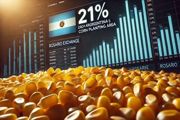 Argentina's Corn Planting Area Expected to Drop by 21% in 2024/25, Says Rosario Exchange