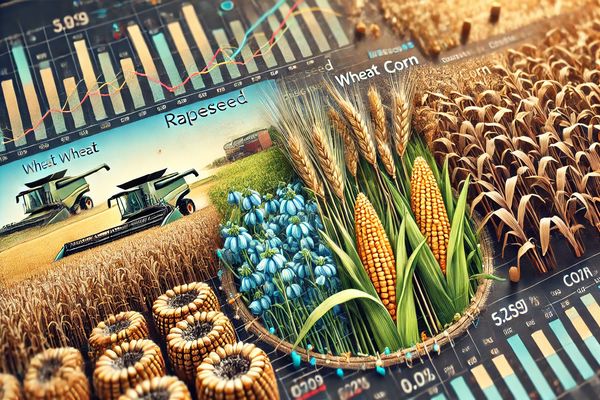Weather Delays Drive Rapeseed and Wheat Prices Up – Corn Steadies Amid U.S. Harvest