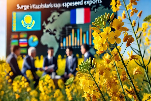 Kazakhstan's Rapeseed Exports Surge, Driving Agricultural Trade with France Kazakhstan is significantly increasing its rapeseed