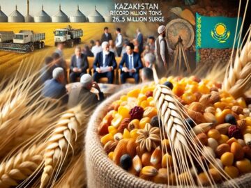 Kazakhstan Achieves Record Grain Harvest of 26.5 Million Tons, Exports Set to Surge