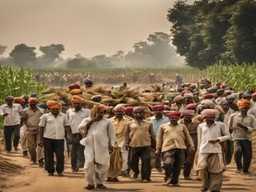 Protests over sugarcane transport in Kushinagar