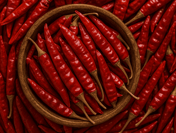 fresh red chilli