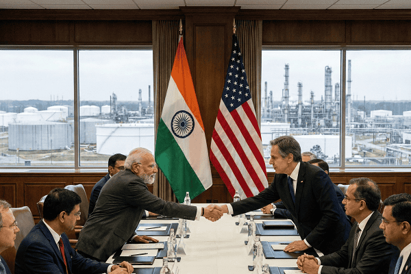 US and India diplomatic engagement amid discussions on oil imports and trade tariffs