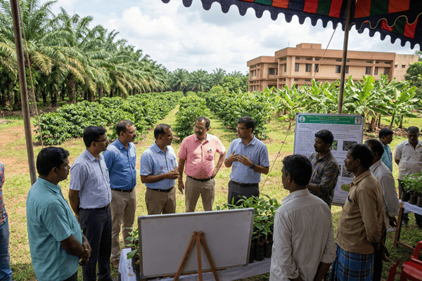 Stakeholders at a plantation crops symposium discussing climate challenges in Indian agriculture