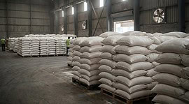 Sugar stock storage warehouse in India