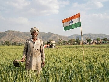 Indian agriculture policy and farmer protection concept